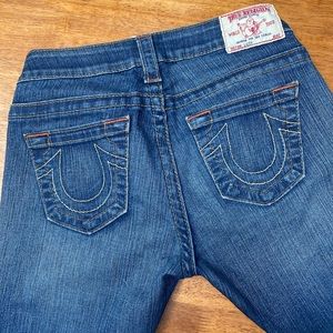 True religion cropped jeans